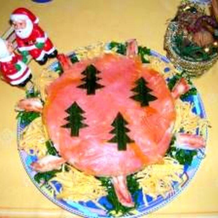 ☆クリスマスケーキ風☆押し寿司